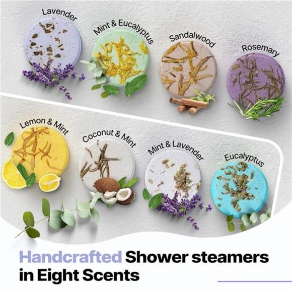 Shower Steamers Aromatherapy Mothers Gift - 8 Pcs - Picture 2 of 7